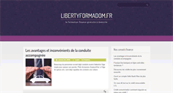 Desktop Screenshot of libertyformadom.fr