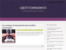 Tablet Screenshot of libertyformadom.fr